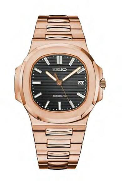 Seiko Nautilus Mod Rose Gold W/Black — iTrade-00207