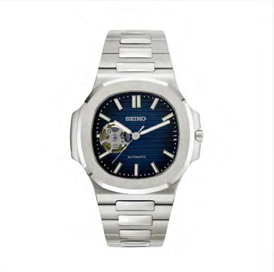 Seiko Mod Nautilus (Open Heart Dark Blue — iTrade-00302