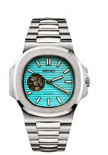 Seiko Mod Nautilus (Open Heart Tiffany Blue — iTrade-00307