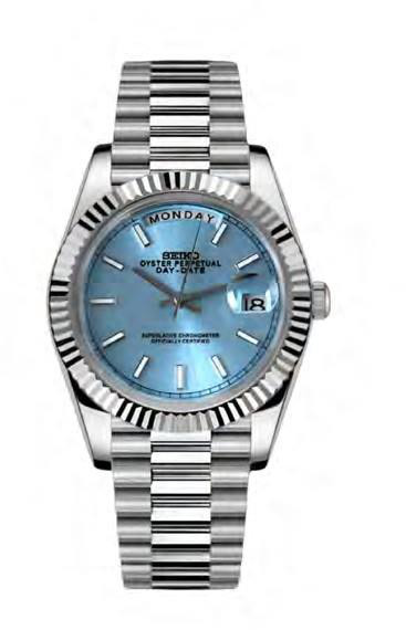 SEIKOJUST Day-Date Ice Blue — iTrade-00602