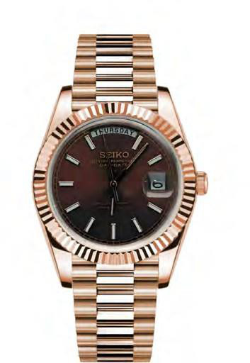 SEIKOJUST Day-Date Rose Gold Chocolate — iTrade-00604