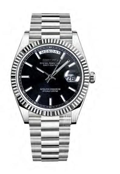 SEIKOJUST Day-Date Black — iTrade-00606
