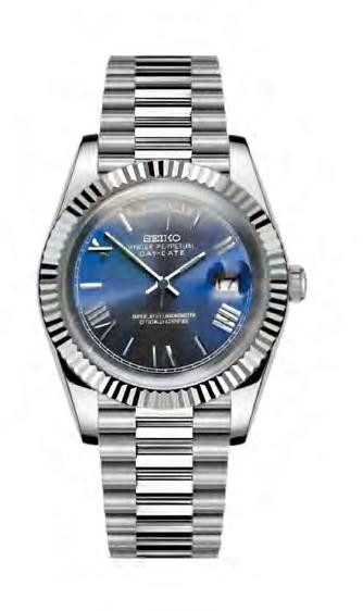 SEIKOJUST Day-Date Royal Blue — iTrade-00607