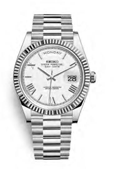 SEIKOJUST Day-Date Royal White — iTrade-00608