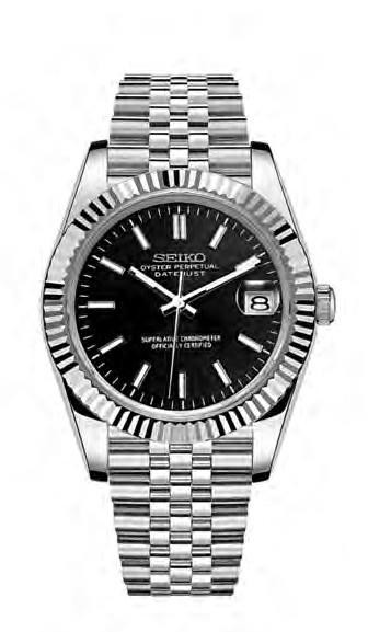 Seiko Mod DateJust Black — iTrade-00702