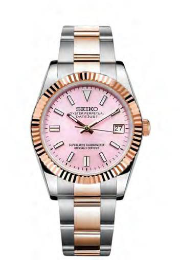 Seiko DateJust Mod Two Tone Ros Gold W/Pink — iTrade-00707