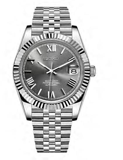 Seiko DateJust Mod Grey Roman — iTrade-00715