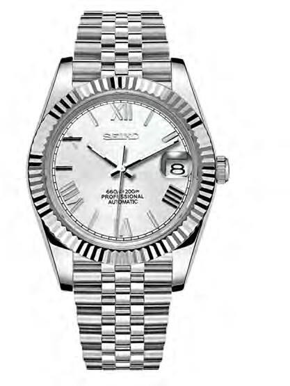 Seiko DateJust Mod White Roman — iTrade-00718