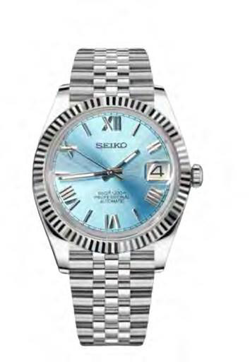 Seiko DateJust Mod Ice Blue Roman — iTrade-00719
