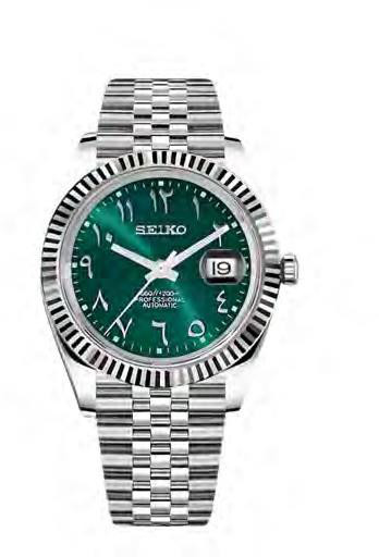 Seiko Mod Datejust Arabic Crystal Green — iTrade-00802
