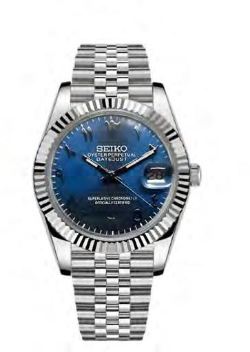 Seiko Mod Datejust Blue — iTrade-00808
