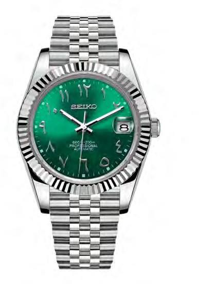 Seiko Mod Datejust Green — iTrade-00809