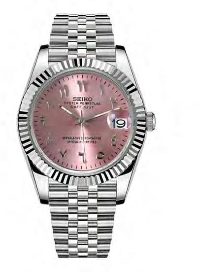 Seiko Mod Datejust Pink — iTrade-00812