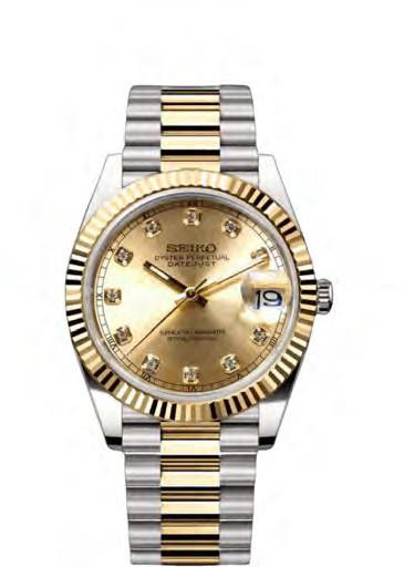 Seiko Mod Datejust Two-Tone Gem Gold — iTrade-00903