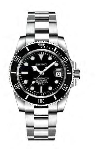 SEIKO MOD SUBMARINER BLACK WATCH — iTrade-01102
