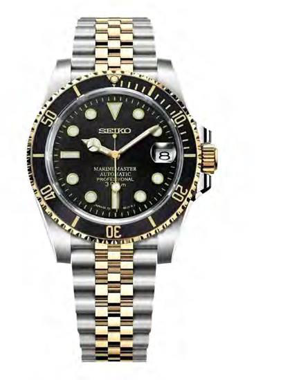 Seikomod Two Tone Black Diver — iTrade-01108