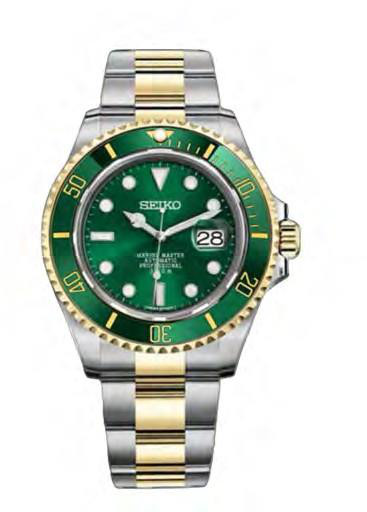 Seiko Mod Submariner Two tone Green — iTrade-01110