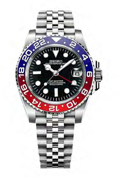 SEIKO MOD GMT PEPSI WATCH — iTrade-01206
