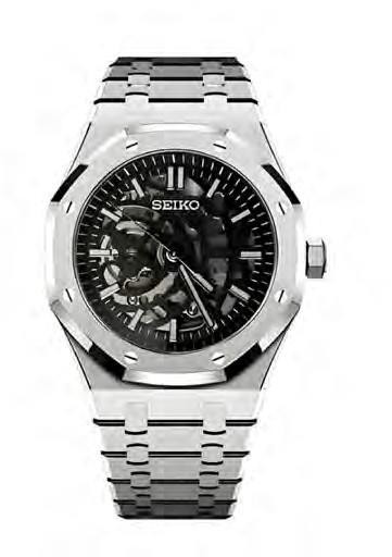 Seiko Mod Royal Oak Skeleton Silver — iTrade-01502