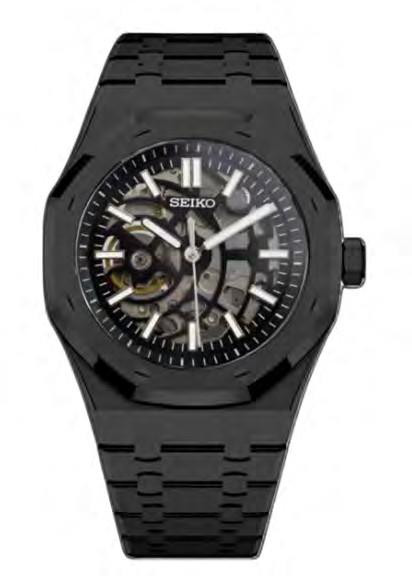 Seiko Mod Royal Oak Skeleton Black — iTrade-01503