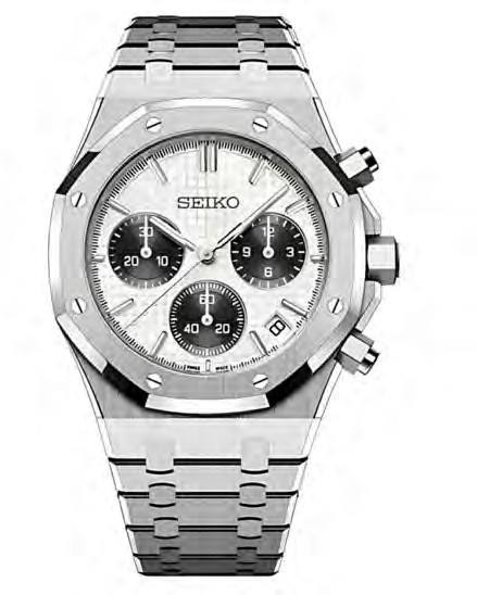 Seiko Mod Royal Oak Chronograph Panda — iTrade-01605