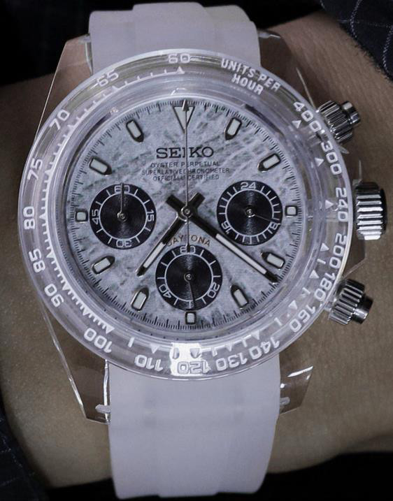 DAYTONA SEIKO MOD | Custom Dianmond Dial — iTrade-01912