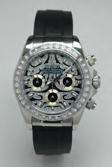 DAYTONA SEIKO MOD | Custom Dianmond Dial — iTrade-01917