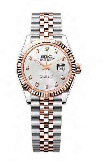 Seiko Mod | White RoseGold Diamond — iTrade-02004